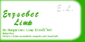 erzsebet limp business card